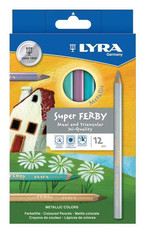Etui de 12 crayons Lyra Super Ferby