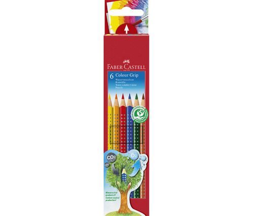 FABER-CASTELL Crayons de couleur Colour GRIP, étui de 6