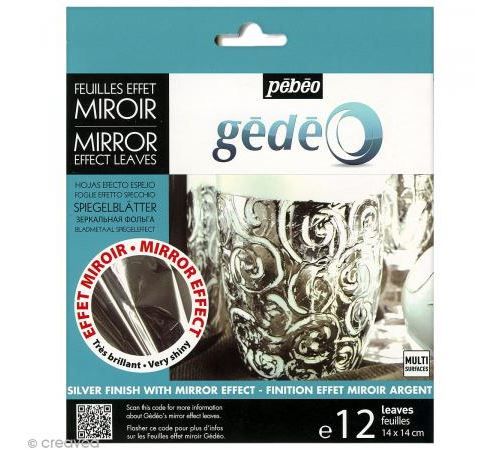 Feuilles effet miroir Gédéo - Argenté - 12 pcs