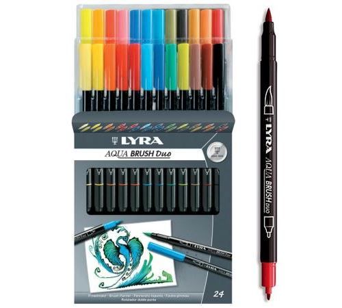 Feutre Pinceau Aqua Brush Duo LYRA x 24