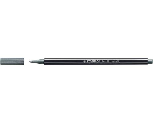 Feutre Stabilo Pen 68 Metallic Argent