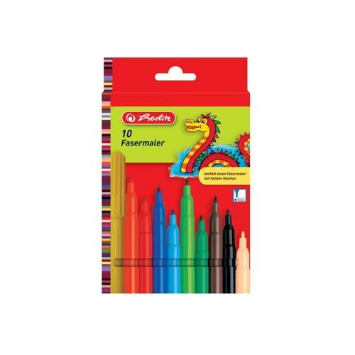 herlitz Feutre, étui en carton de 10