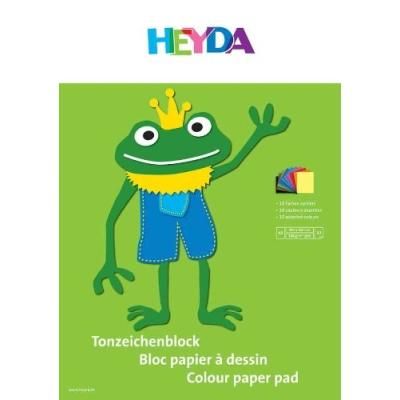 Heyda bloc de feuilles teintées, a4, 130 g m2 2047125