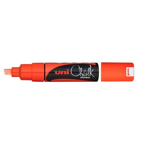 marqueur craie orange pointe 8,0 mm - PWE8K O FLUO