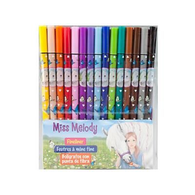 Miss Melody - 15 Feutres à mine fine - Thème Cheval