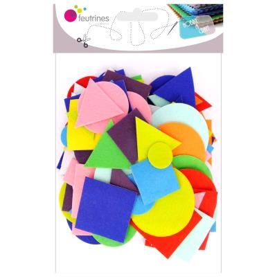 Motif adhésif feutrine - Forme géométrique - 150 pièces - Sodertex