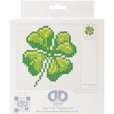 Needleart Monde Diamant kit de Broderie, Trèfle à Quatre Feuilles