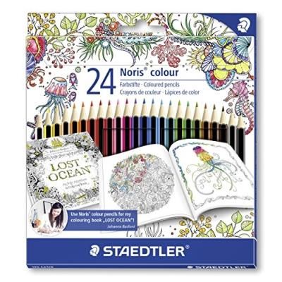 Noris Couleur Johanna Basford-Crayons De Couleur-Lot De 24 Noris Colour 185 C24Jb