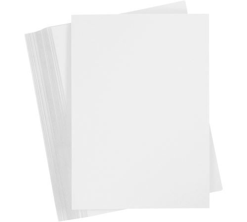 Papier cartonné - A6 - Blanc neige - 180 gr - 100 feuilles