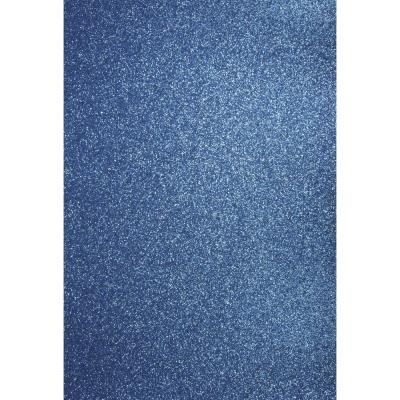 Papier cartonné pailleté - A4 - Bleu azur - lot 10 feuilles - Rayher