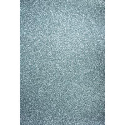 Papier cartonné pailleté - A4 - Bleu pigeon - 10 feuilles - Rayher