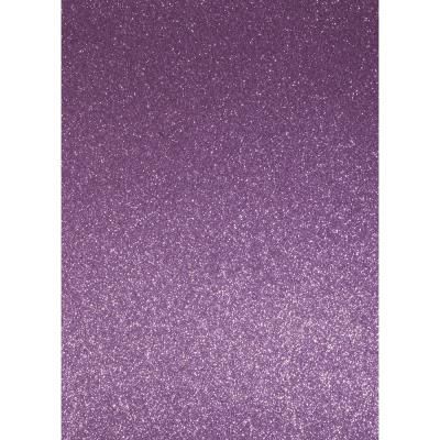 Papier cartonné pailleté - A4 - Lilas tendre - 10 feuilles - Rayher