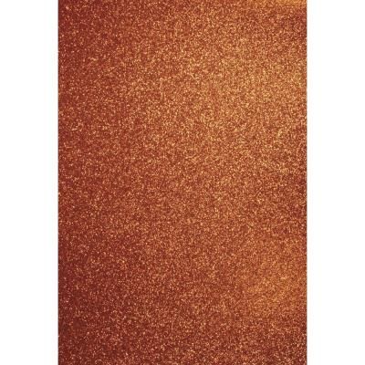 Papier cartonné pailleté - A4 - Orange - lot de 10 feuilles - Rayher