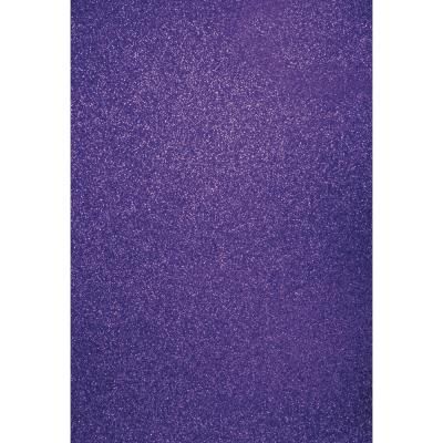 Papier cartonné pailleté - A4 - Prune - lot de 10 feuilles - Rayher
