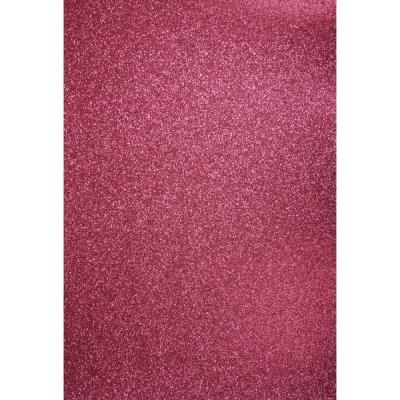 Papier cartonné pailleté - A4 - Rose oeillet - 10 feuilles - Rayher