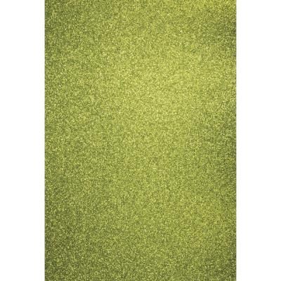 Papier cartonné pailleté - A4 - Vert mai - lot de 10 feuilles - Rayher