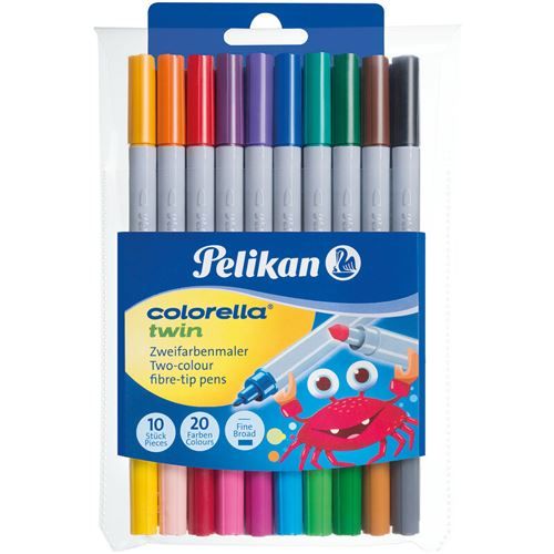 Pelikan Feutres colorella twin, rond, étui de 10
