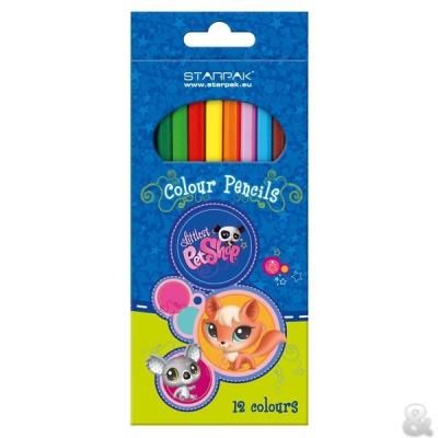 Pet shop 12 crayons de couleurs