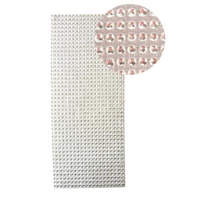 Plaque de strass adhésive - 10 x 25 cm - Argenté - Graine créative