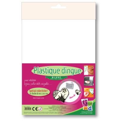 Plastique dingue - Blanc - 30 feuilles - Plastique dingue