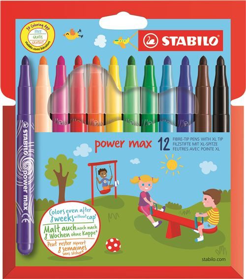 Pochette 12 feutres Stabilo Powermax