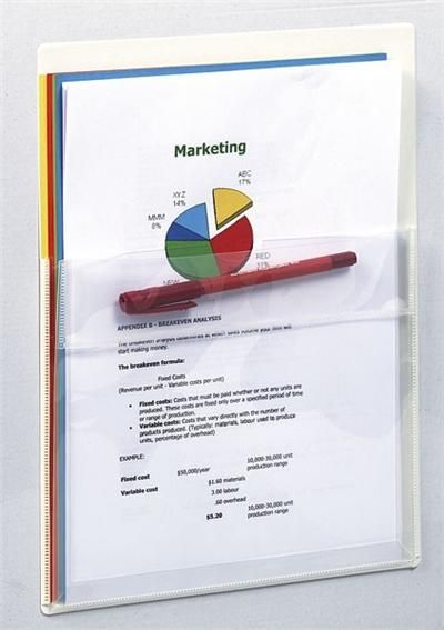 Pochette Exacompta - Sachet de 2 pochettes-plan adhésives A4 lisse