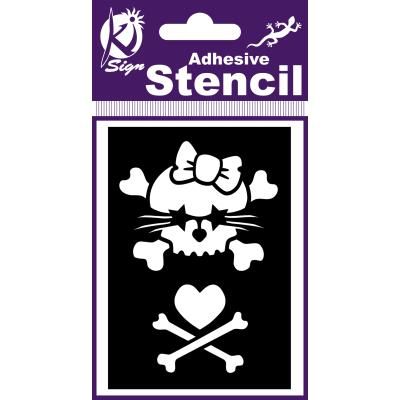 Pochoir adhésif - Kill Kitty - 7x10 cm - Ki-Sign