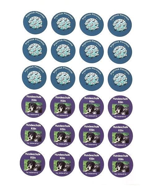 Ramette de 100 feuilles de 24 étiquettes rondes Ø 40 mm