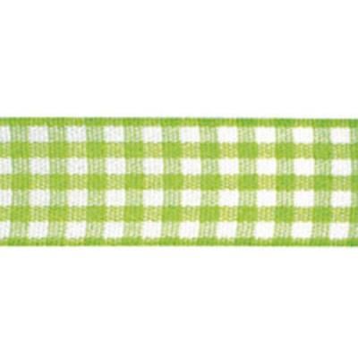 Ruban carreaux - Vert clair - 25 mm - Au mètre - Rayher