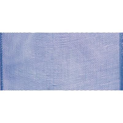 Ruban organdi - Bleu moyen - 40 mm - Au mètre - Rayher