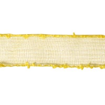 Ruban organdi - Jaune - 10 mm - Au mètre - Rayher
