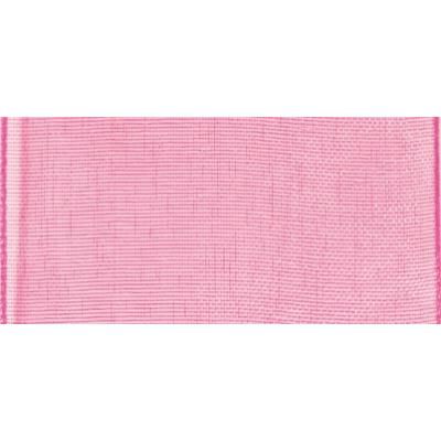 Ruban organdi - Rose foncé - 40 mm - Au mètre - Rayher