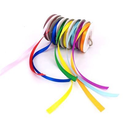 Ruban satin 6 mm assortiment 8 couleurs 10 m - sodertex