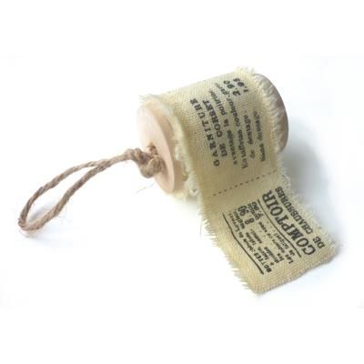 Ruban tissu imprimé - Écru news - Graine créative