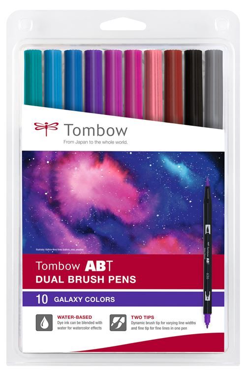Set de 10 feutres Tombow France & Benelux Abt Dual Galaxy