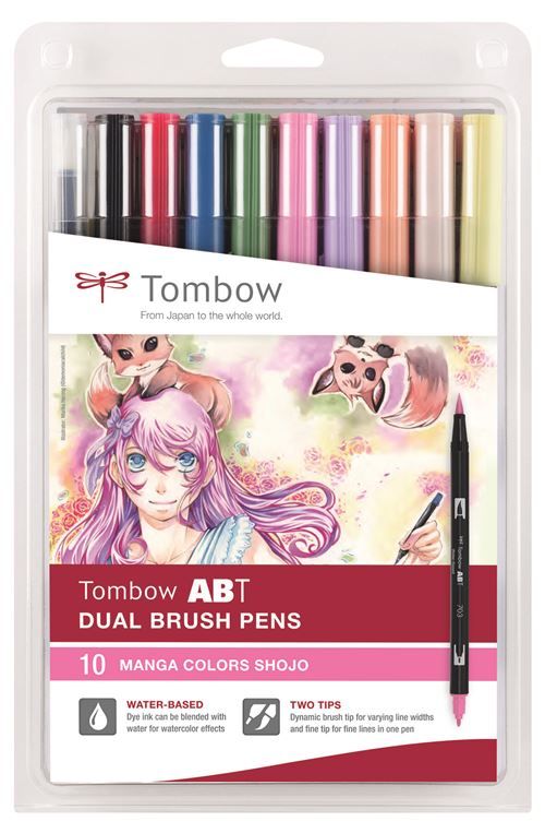 Set de 12 feutres Tombow France & Benelux Abt Dual Pastels