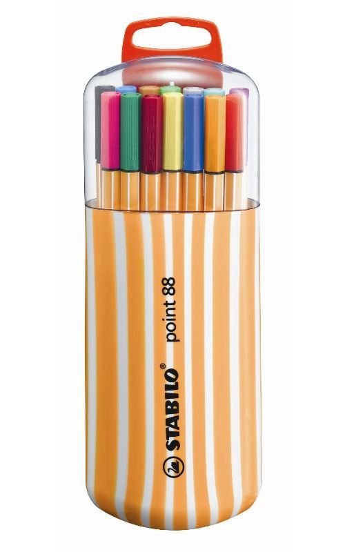 Set de 20 Feutres Stabilo Pointe 88 Colorparade
