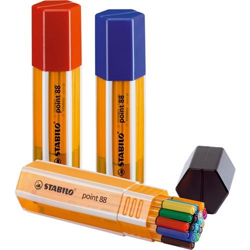 STABILO Feutre à pointe fine point 88, boîte Big point de 20