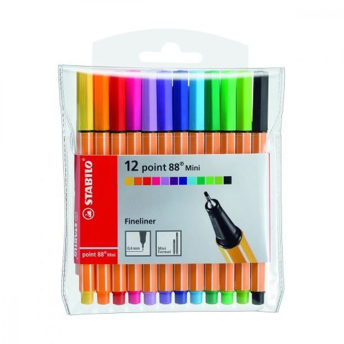 STABILO Feutre à pointe fine point 88 mini, étui plastique