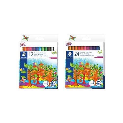 STAEDTLER Feutre de coloriage Noris, étui en carton 12
