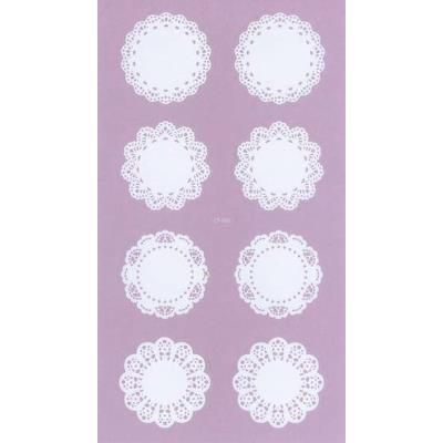 Sticker dentelle - Napperon - 16 pièces - Graine créative