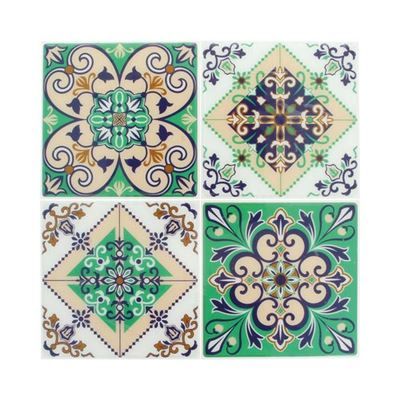 Sticker mosaique autocollant 12,5cm carreaux ciment 1 - artémio