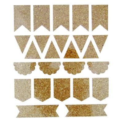 Stickers liège - Fanion - 25 pièces - Graine créative