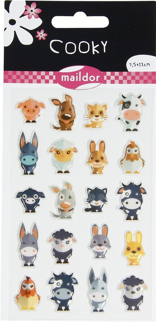 Stickers Maildor Cooky animaux ferme
