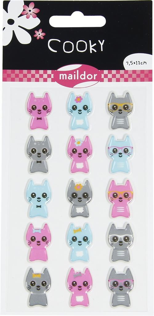 Stickers Maildor Cooky Petits chats