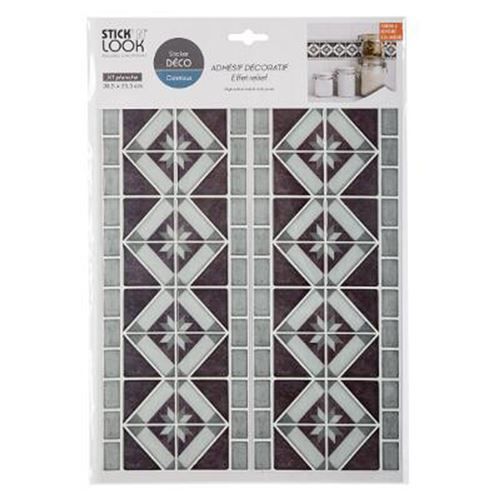 Stick'N Look - Sticker Déco Frise 25x38cm Gris