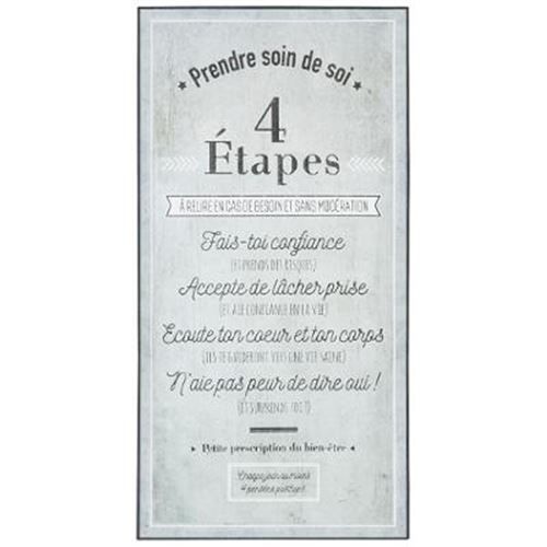 Stick'N Look - Sticker Relief Soin de Soi 32x60cm Gris