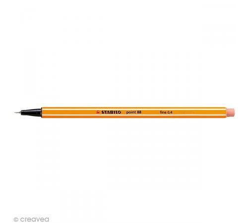Stylo feutre Stabilo point 88 à l'unité - Pointe fine - 35 couleurs