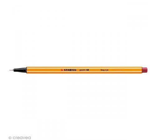 Stylo feutre Stabilo point 88 à l'unité - Pointe fine - 35 couleurs