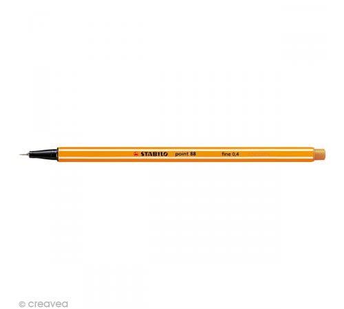 Stylo feutre Stabilo point 88 à l'unité - Pointe fine - 35 couleurs